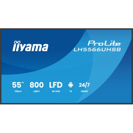 iiyama 55" 3840x2160, 4K UHD VA